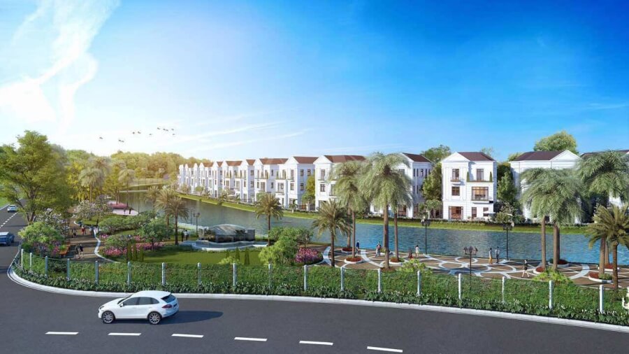 Cảnh quan xanh dự án khu đô thị Thanh Hà Cảnh quan xanh dự án khu đô thị Thanh Hà